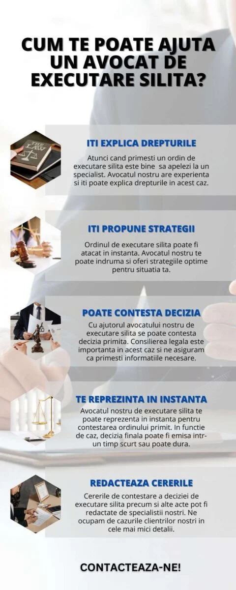 Cum te poate ajuta un avocat de executare silita (infografic)